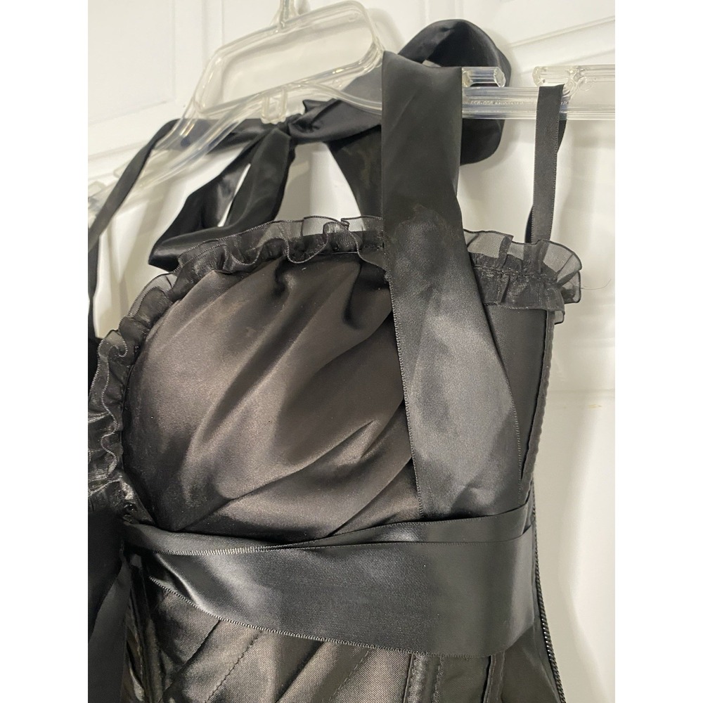 Charmian Women's Medium Burlesque Vintage Fashion Classic Satin Bustier Corset - Picture 7 of 14